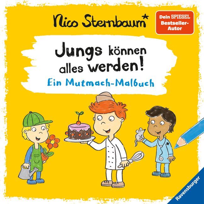 Cover: 9783473489794 | Jungs können alles werden | Ein Mutmach-Malbuch | Nico Sternbaum