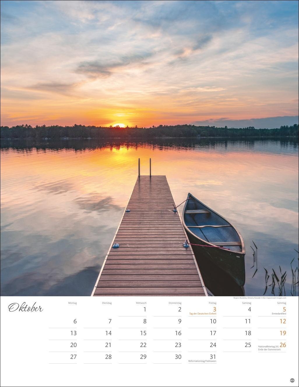 Bild: 9783756405275 | Wege zum Wasser Posterkalender 2025 | Heye | Kalender | Spiralbindung