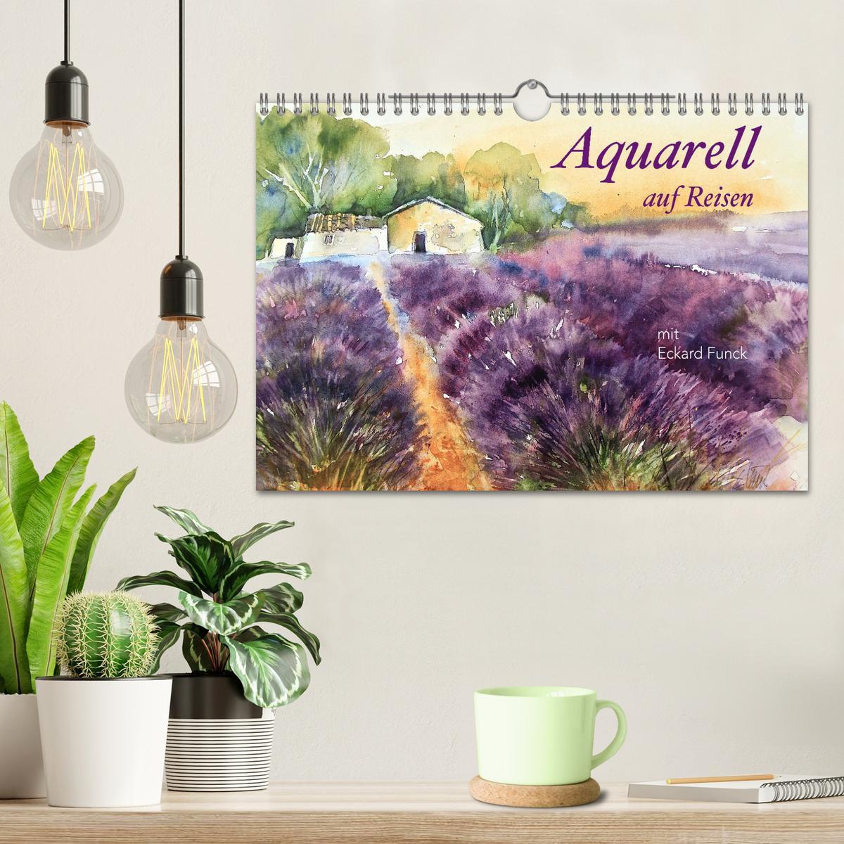 Bild: 9783383836084 | Aquarell auf Reisen - mit Eckard Funck (Wandkalender 2025 DIN A4...