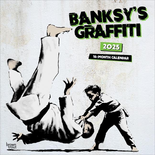 Cover: 9781975479749 | Banksy's Graffiti Official 2025 12 X 24 Inch Monthly Square Wall...