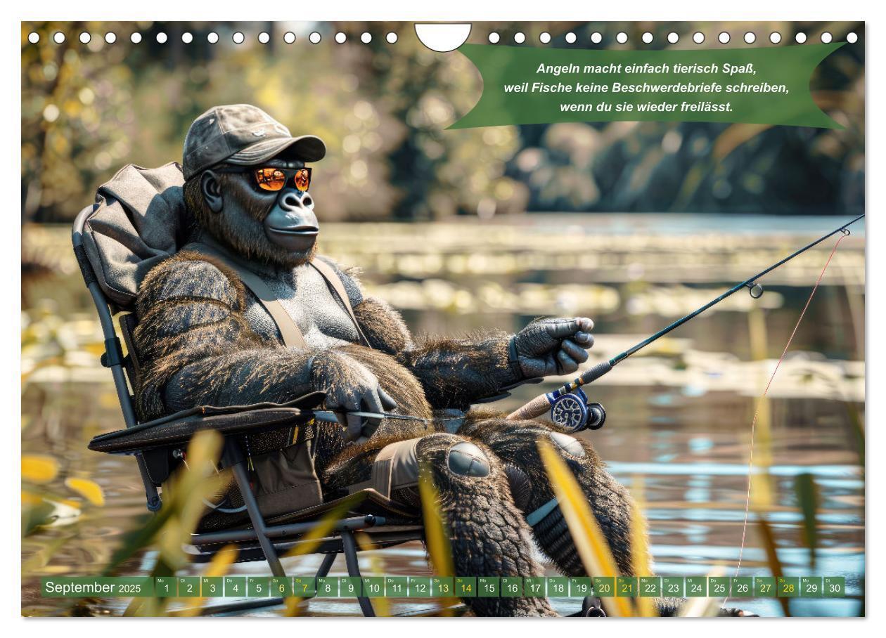 Bild: 9783457174913 | Der tierisch lustige Angler-Kalender (Wandkalender 2025 DIN A4...