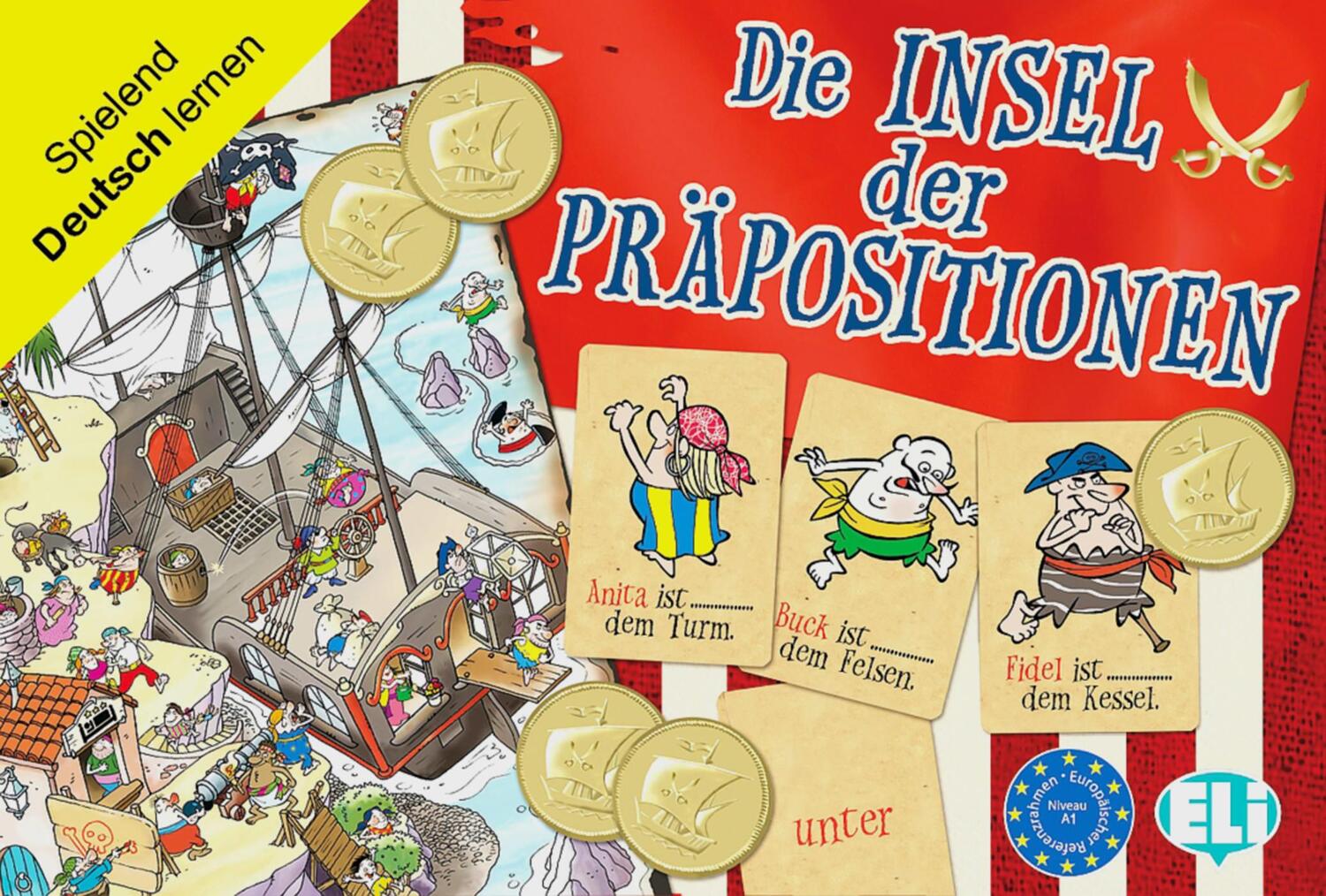 Cover: 9783125349711 | Die Insel der Präpositionen A1 | Spielbrett mit Zubehör | Spiel | 2012