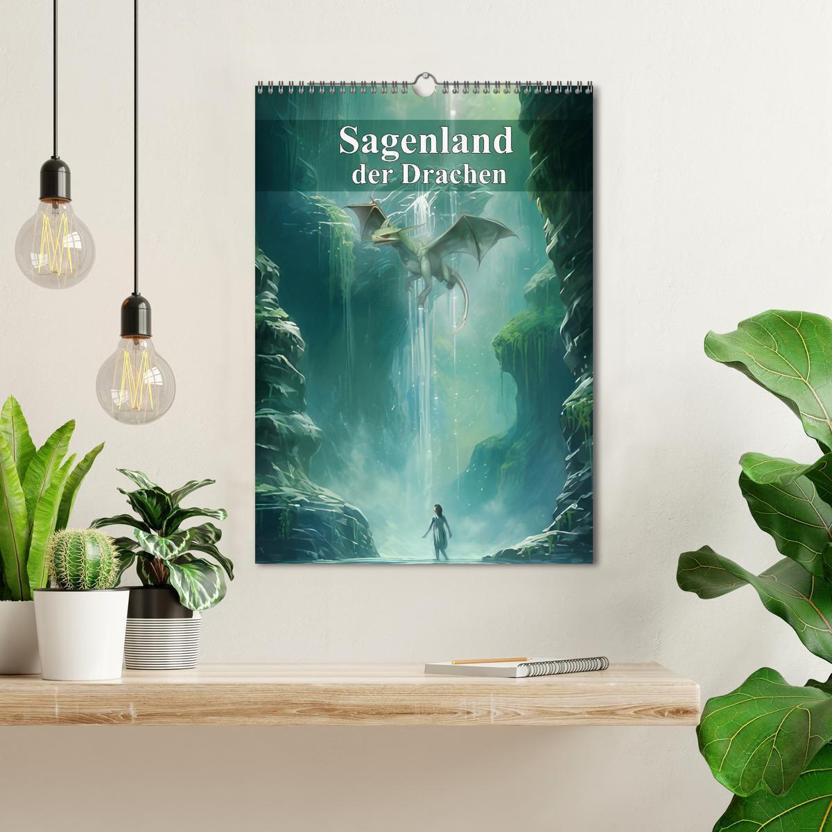 Bild: 9783435851249 | Sagenland der Drachen (Wandkalender 2025 DIN A3 hoch), CALVENDO...