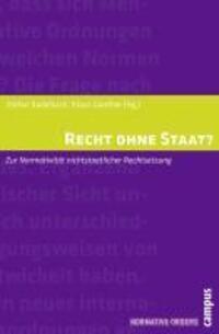 Cover: 9783593395272 | Recht ohne Staat? | Stefan Kadelbach | Taschenbuch | 231 S. | Deutsch