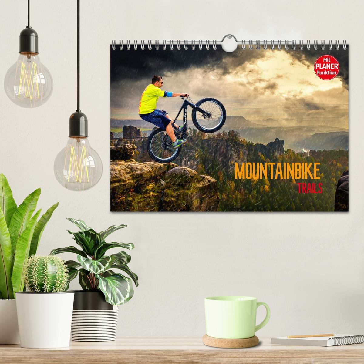 Bild: 9783435488247 | Mountainbike Trails (Wandkalender 2025 DIN A4 quer), CALVENDO...