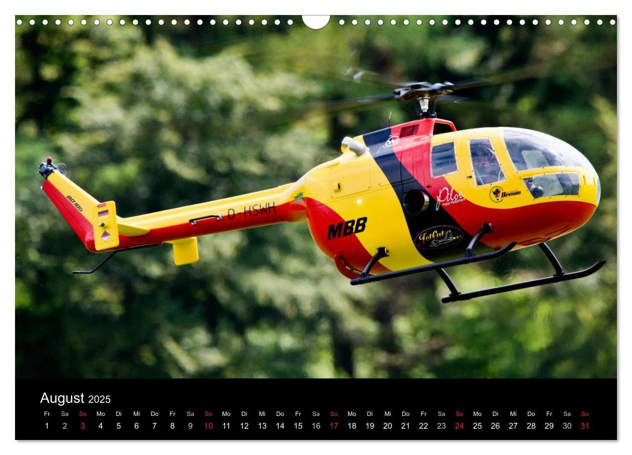 Bild: 9783435702916 | Modellhelis (Wandkalender 2025 DIN A3 quer), CALVENDO Monatskalender