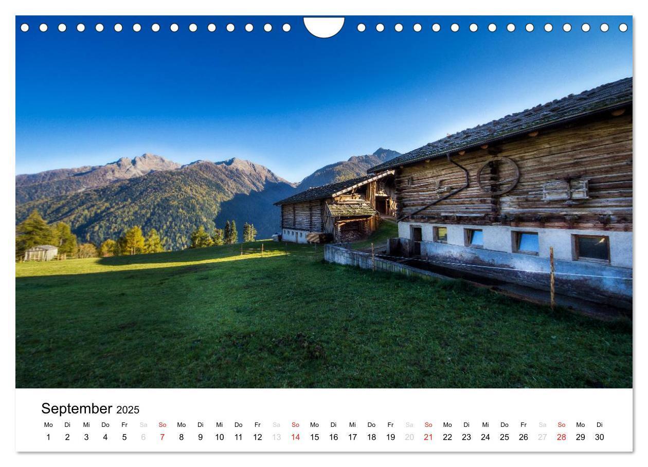 Bild: 9783435617807 | Bergbauernhöfe im Ultental (Wandkalender 2025 DIN A4 quer),...