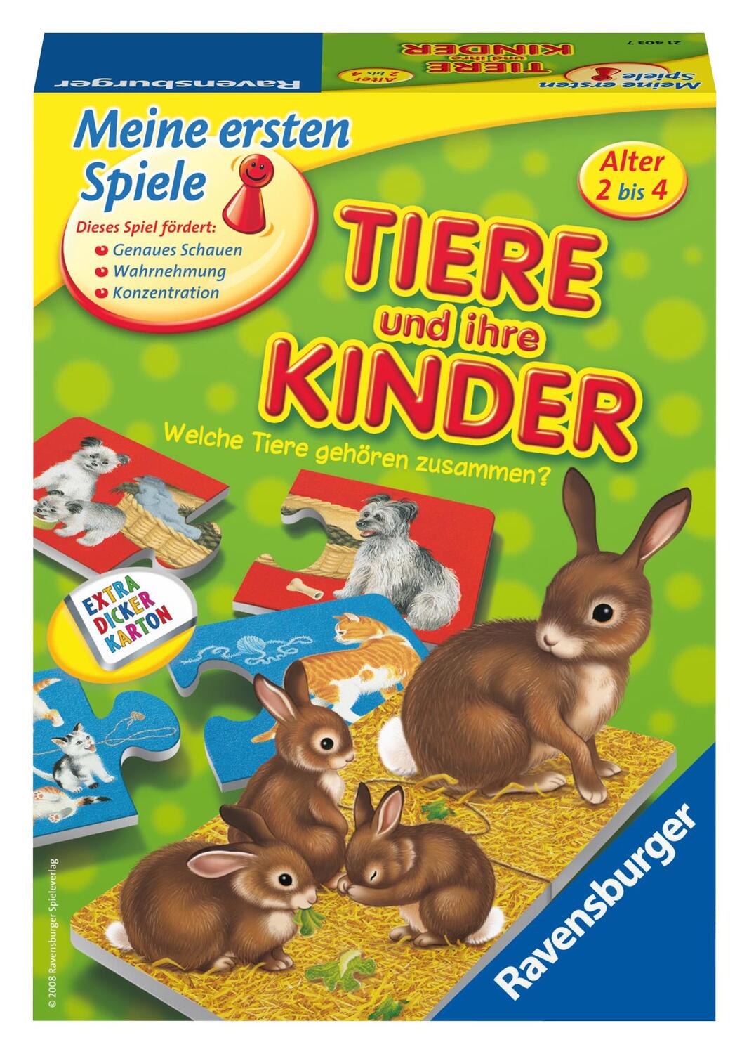 Cover: 4005556214037 | Tiere und ihre Kinder | Welche Tiere gehören zusammen? | Spiel | 2008