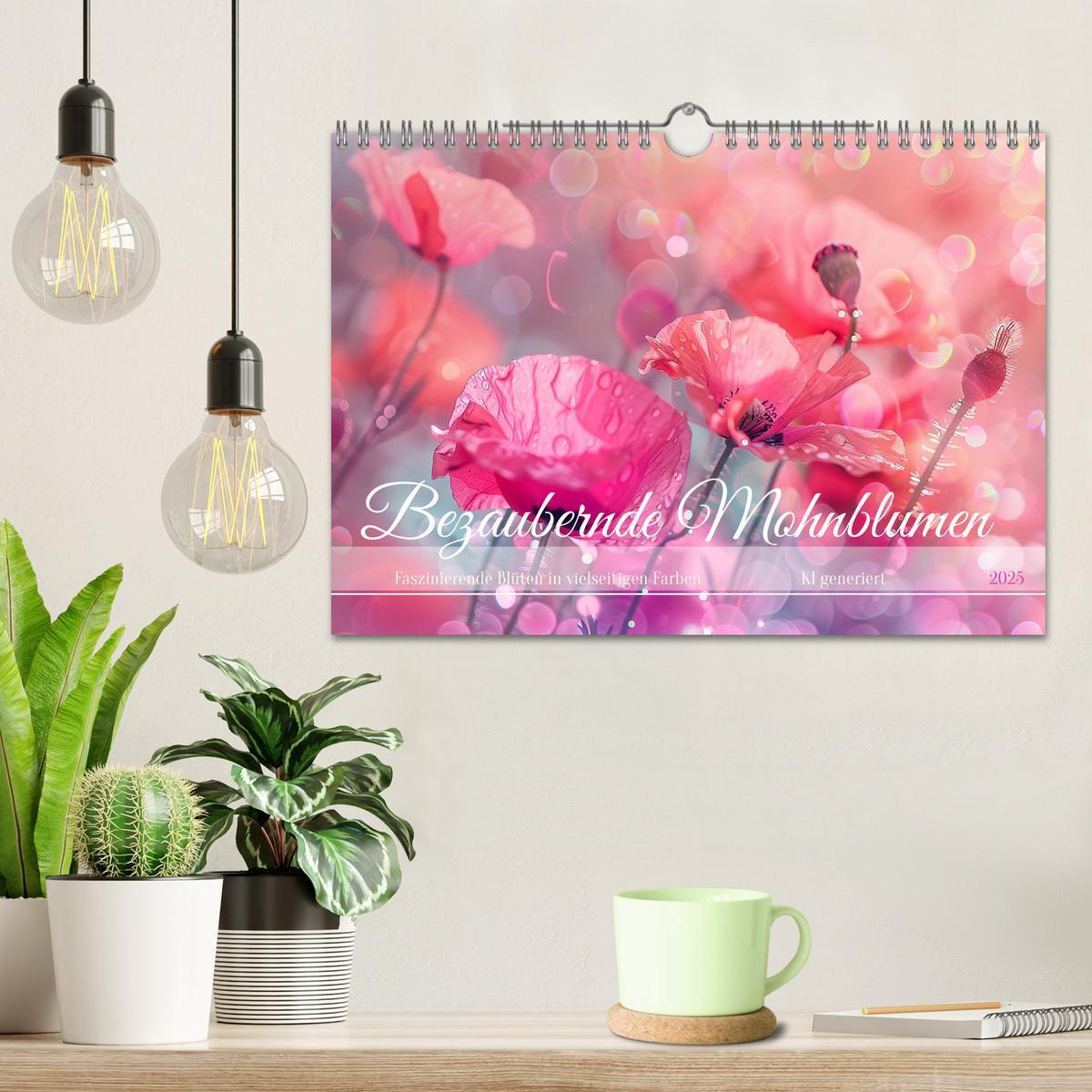 Bild: 9783383814549 | Bezaubernde Mohnblumen (Wandkalender 2025 DIN A4 quer), CALVENDO...