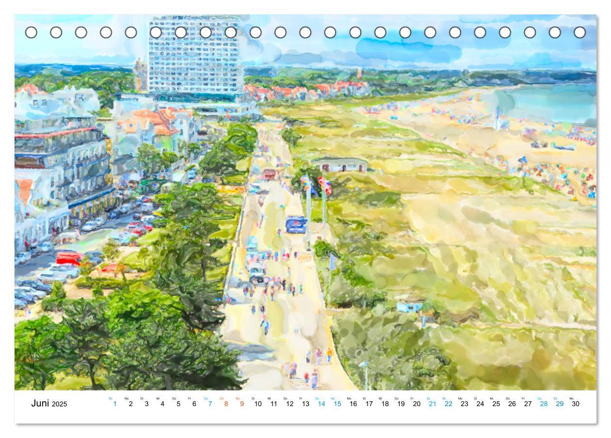 Bild: 9783435165360 | Warnemünde - Die Ostseestadt illustriert in Aquarell (Tischkalender...