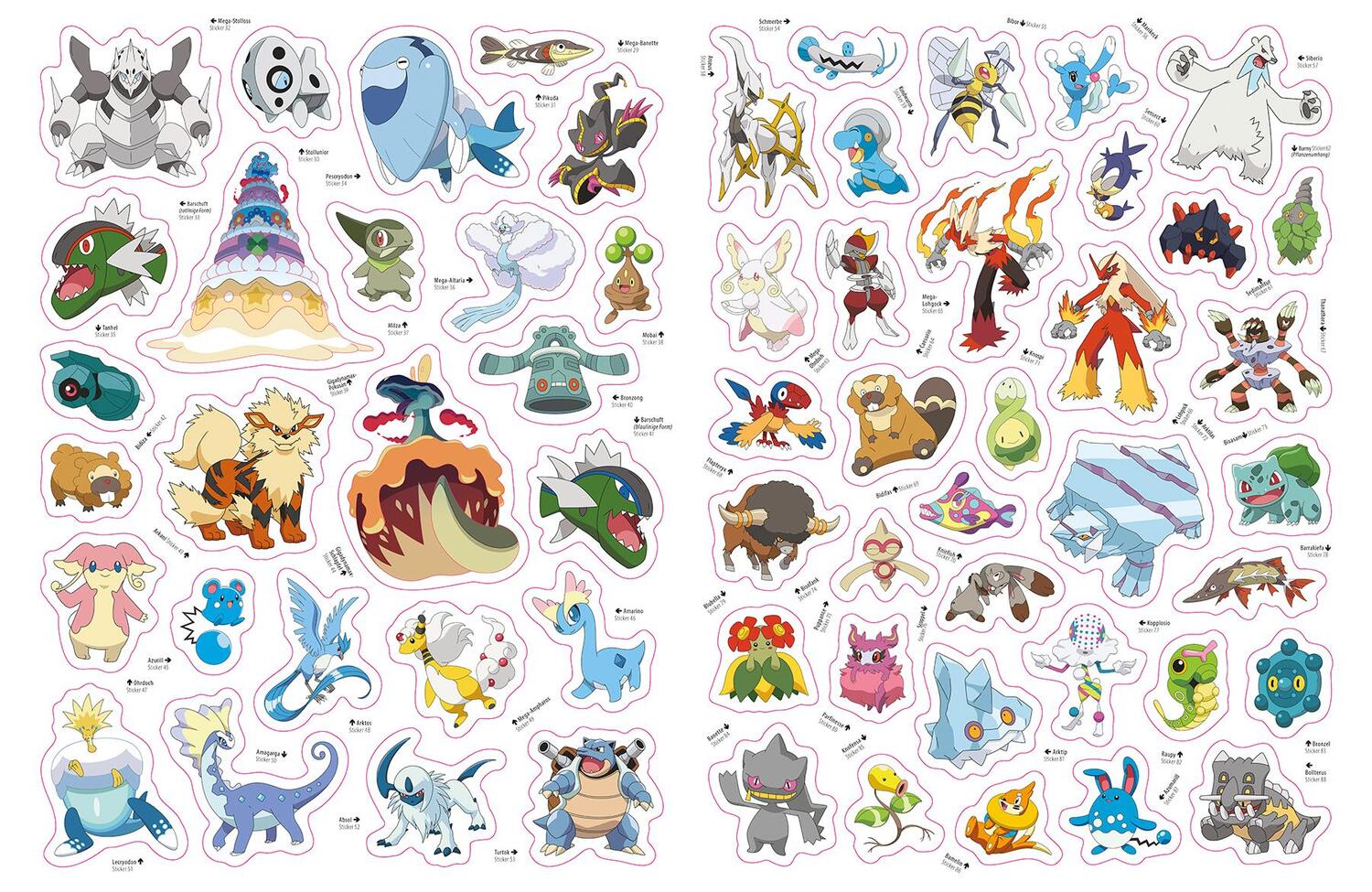 Bild: 9783833242939 | Pokémon: Das große Stickerbuch mit allen Regionen von Kanto bis Galar