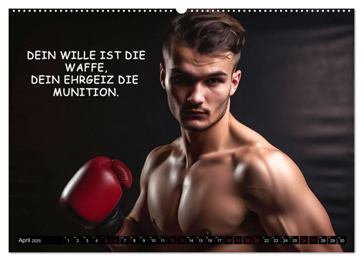 Bild: 9783383909719 | Motivation und Boxen (Wandkalender 2025 DIN A2 quer), CALVENDO...