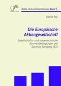 Cover: 9783836692571 | Die Europäische Aktiengesellschaft: Gesellschafts- und...