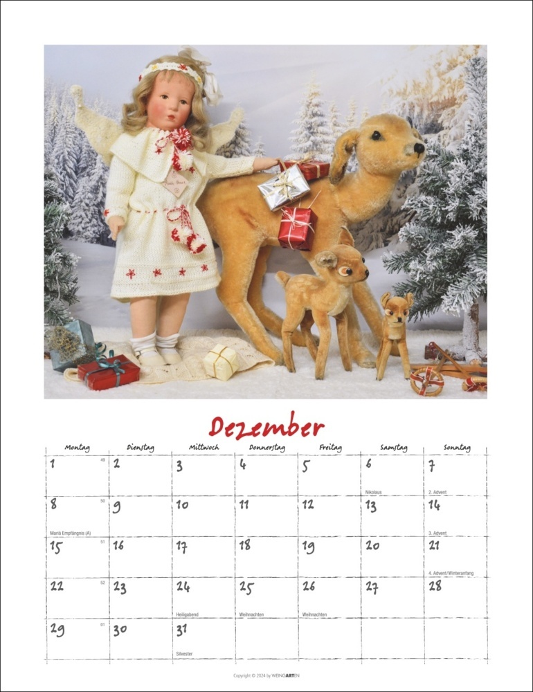 Bild: 9783839900499 | Käthe Kruse Puppen Kalender 2025 | Anita van Ooyen | Kalender | 14 S.