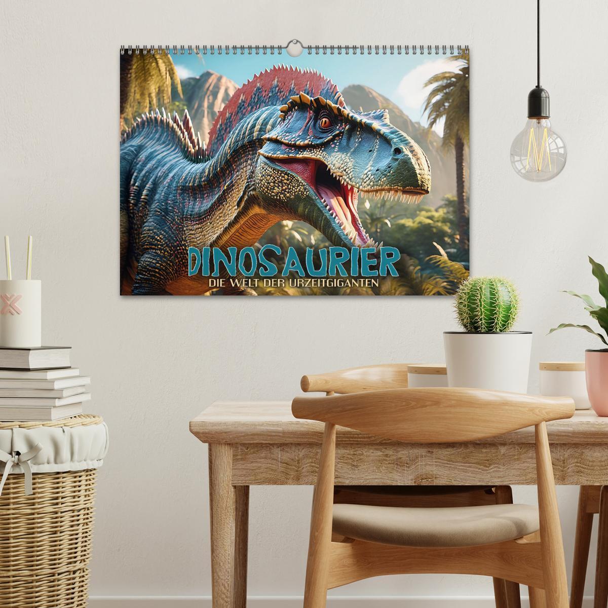 Bild: 9783383798979 | Dinosaurier - die Welt der Urzeitgiganten (Wandkalender 2025 DIN A3...