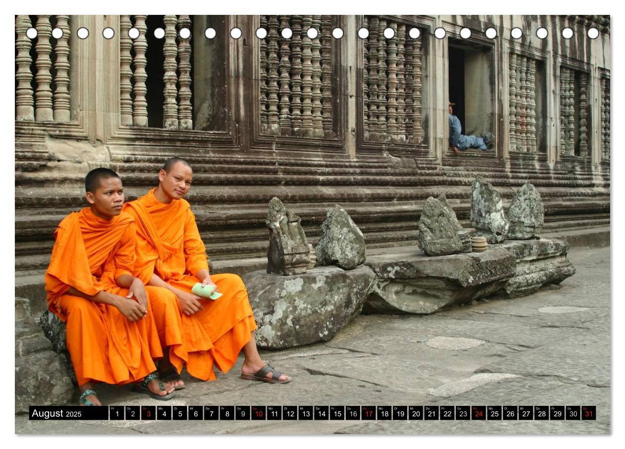 Bild: 9783435616701 | Kambodscha - Angkor Wat (Tischkalender 2025 DIN A5 quer), CALVENDO...