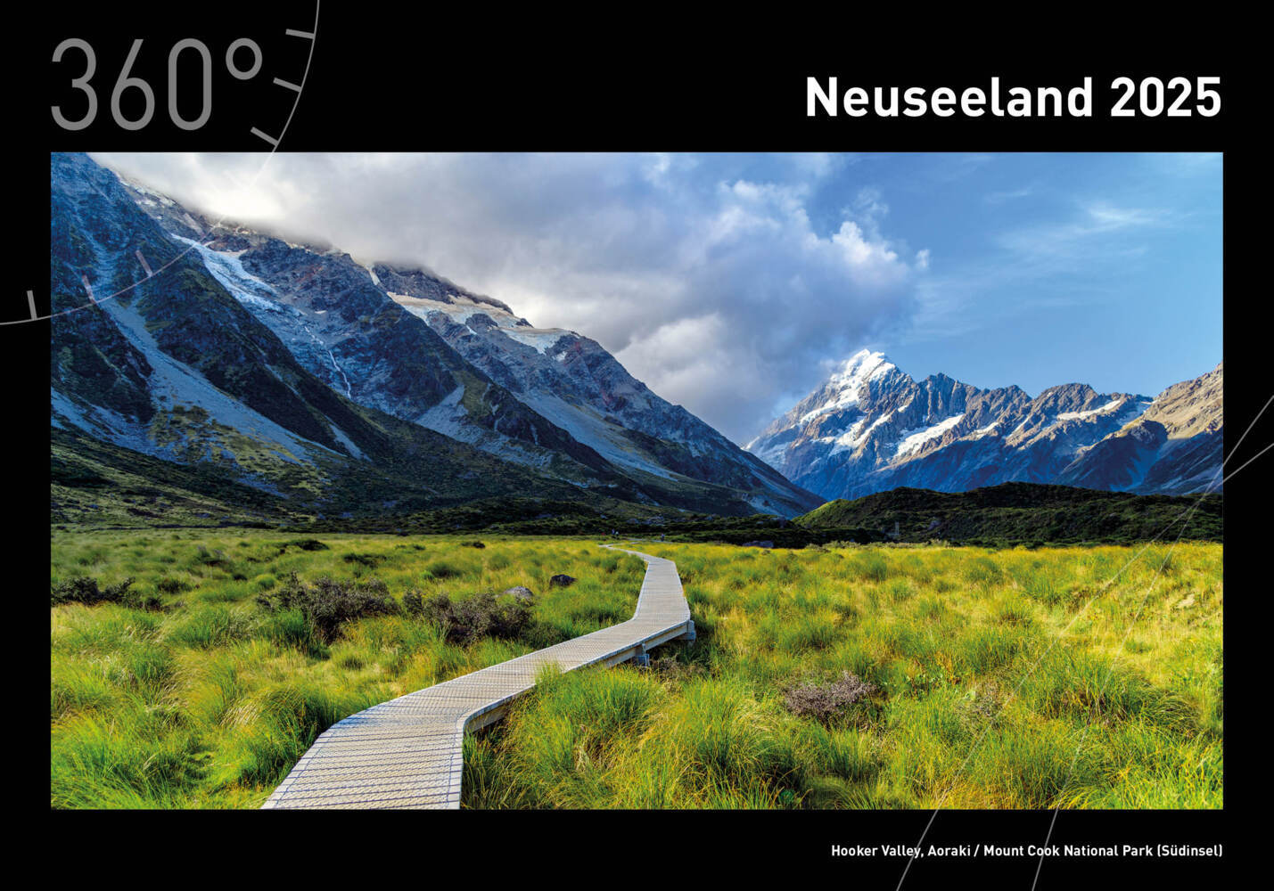 Cover: 9783968555133 | 360° Neuseeland Premiumkalender 2025 | Christian Heeb | Kalender