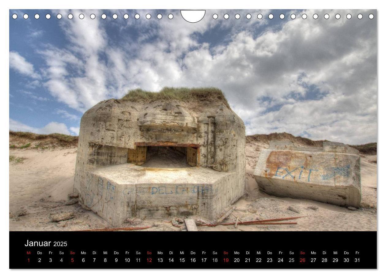 Bild: 9783435832057 | Bunker Houvig (Wandkalender 2025 DIN A4 quer), CALVENDO Monatskalender