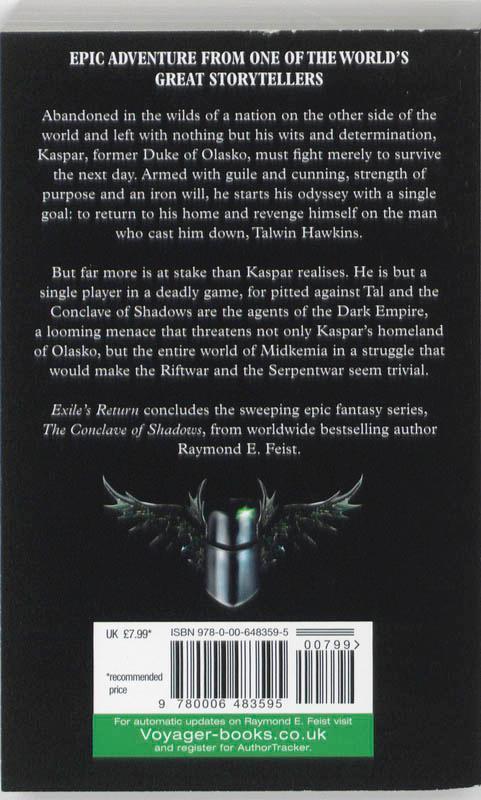 Rückseite: 9780006483595 | Exile's Return | Raymond E. Feist | Taschenbuch | 356 S. | Englisch