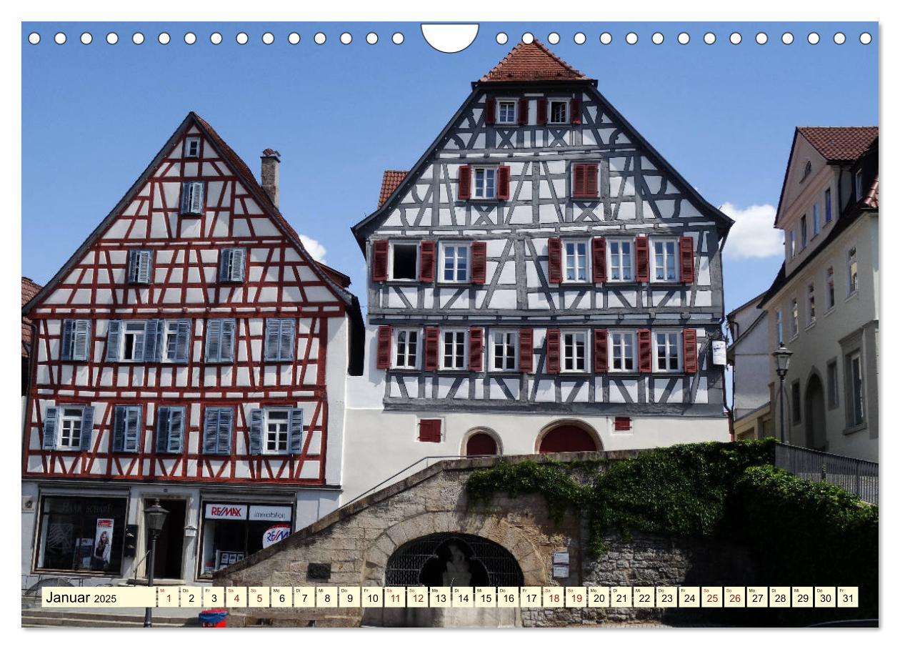 Bild: 9783435441730 | Unterwegs in Backnang (Wandkalender 2025 DIN A4 quer), CALVENDO...