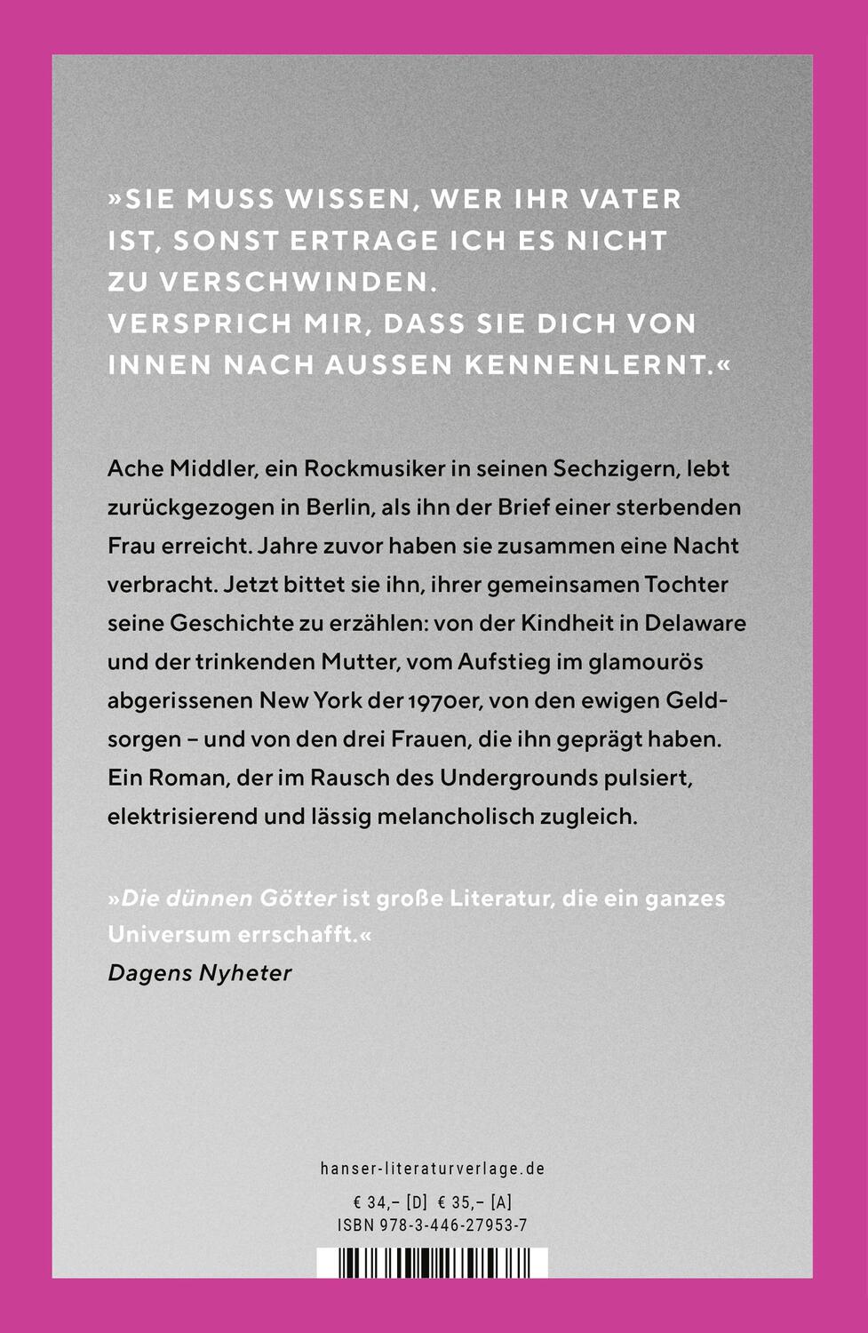 Bild: 9783446279537 | Die dünnen Götter | Roman | Aris Fioretos | Buch | 528 S. | Deutsch