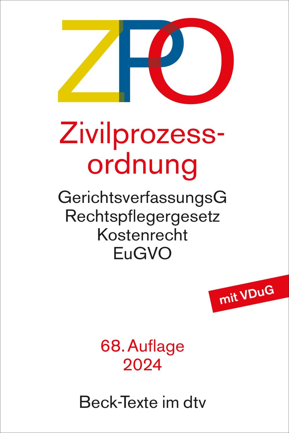 Cover: 9783423532327 | Zivilprozessordnung | Taschenbuch | dtv-Taschenbücher Beck Texte