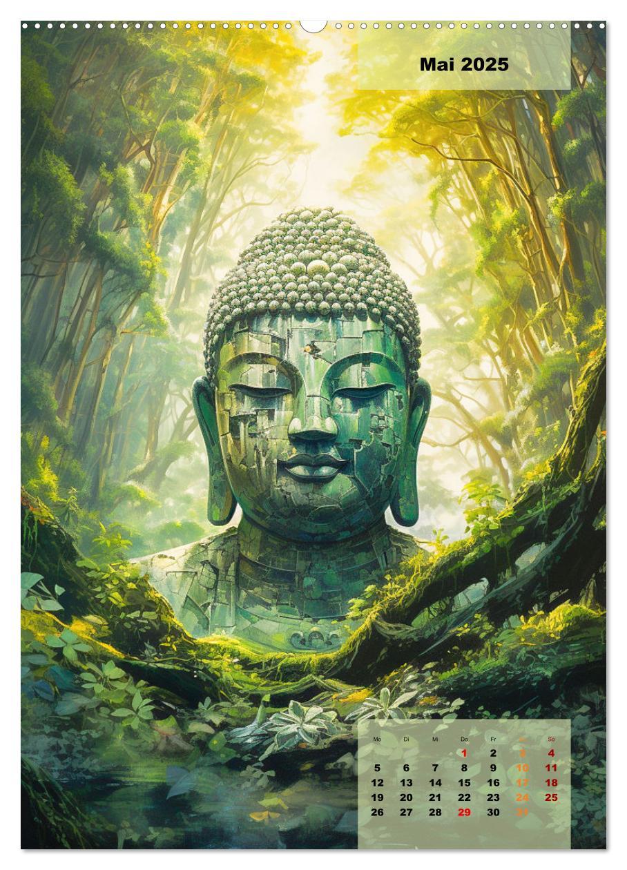 Bild: 9783435857616 | Jade Buddha - Finde die innere Mitte (Wandkalender 2025 DIN A2...