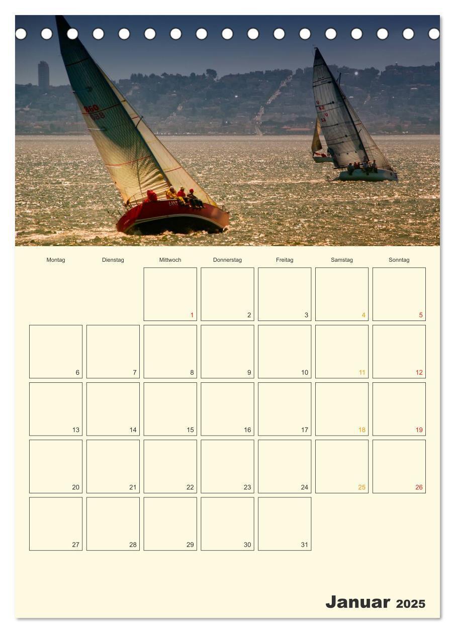 Bild: 9783457004678 | Segeln, unser Jahresplaner (Tischkalender 2025 DIN A5 hoch),...