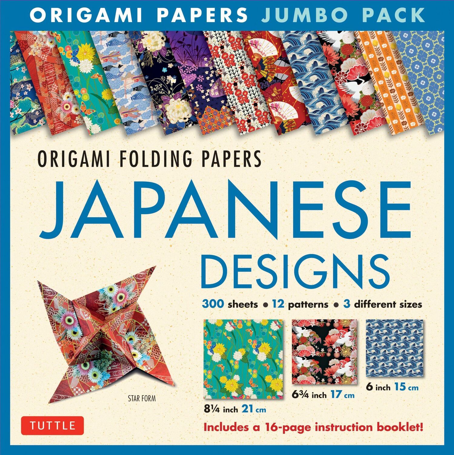 Cover: 9780804847292 | Origami Folding Papers Jumbo Pack: Japanese Designs | Tuttle Studio