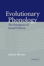 Cover: 9780521043649 | Evolutionary Phonology | The Emergence of Sound Patterns | Blevins