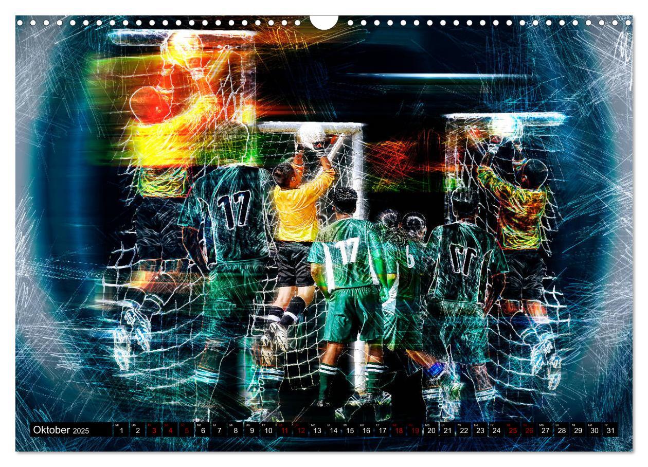 Bild: 9783435098187 | Fußball Power (Wandkalender 2025 DIN A3 quer), CALVENDO Monatskalender