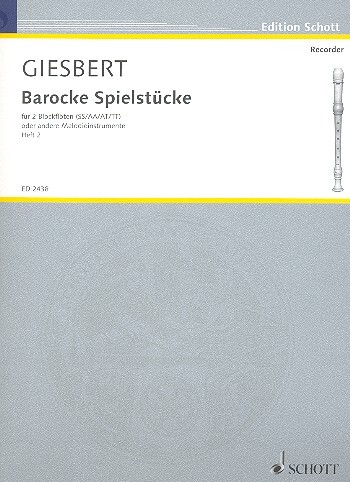 Cover: 9790001037471 | Barocke Spielstücke | Buch | 32 S. | Deutsch | 1986 | Schott Music