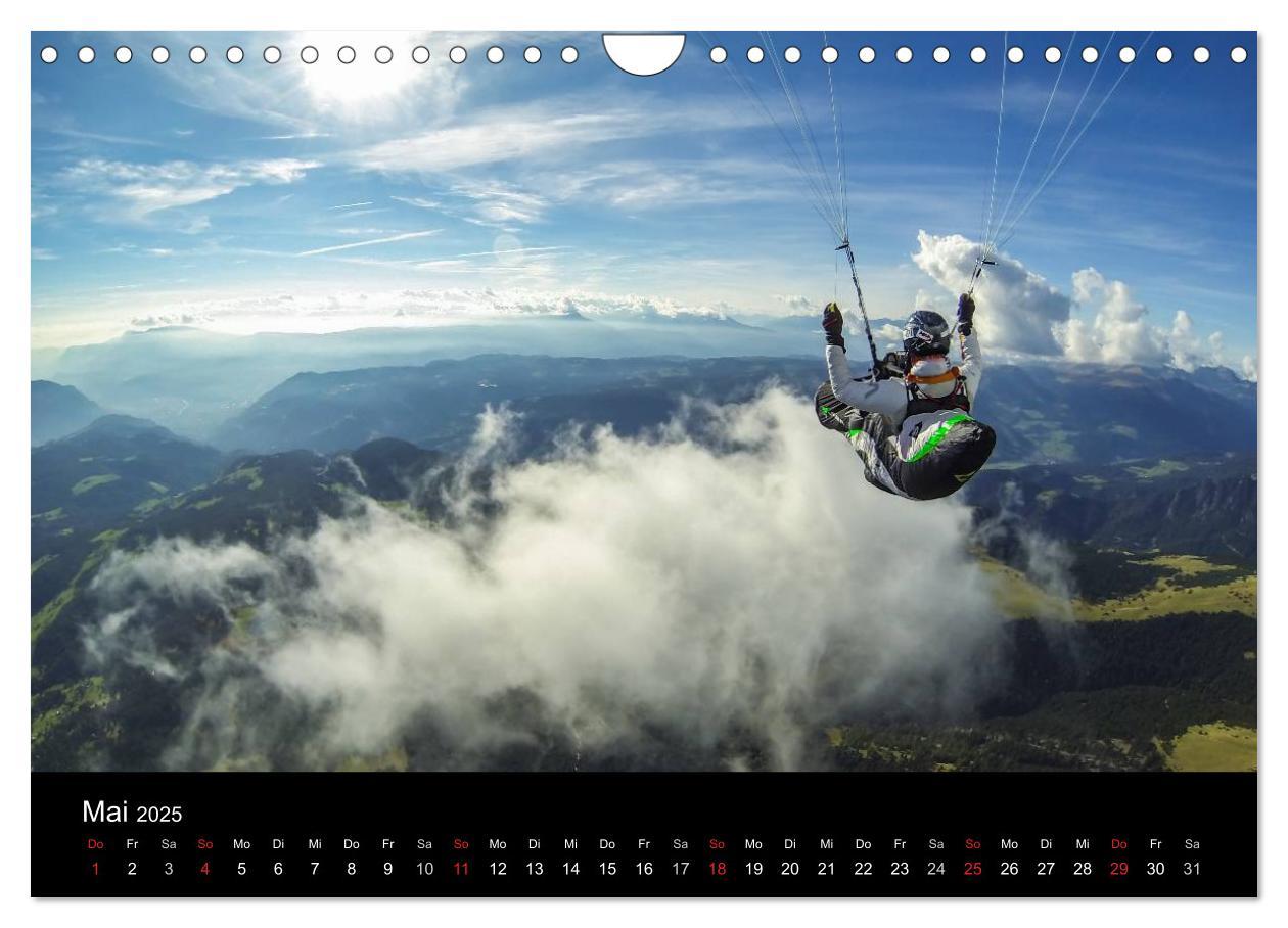 Bild: 9783435631315 | Paragliding - zwischen Himmel und Erde (Wandkalender 2025 DIN A4...