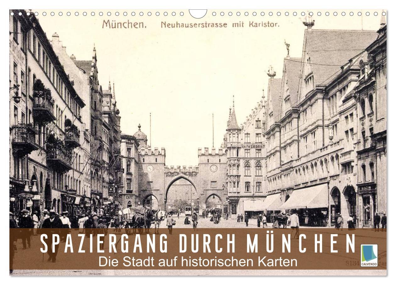 Cover: 9783435706273 | Spaziergang durch München ¿ Die Stadt auf historischen Karten...