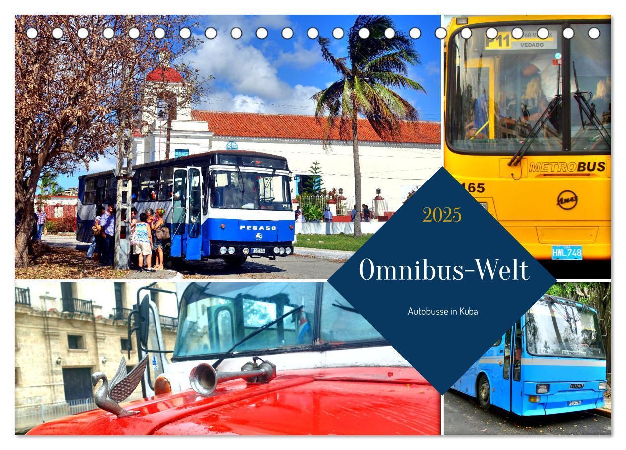 Cover: 9783457197004 | Omnibus-Welt - Autobusse in Kuba (Tischkalender 2025 DIN A5 quer),...