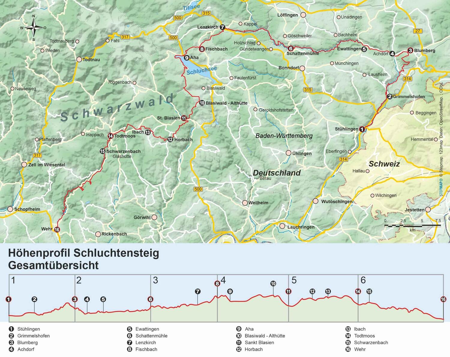 Bild: 9783866868205 | Schluchtensteig | Michael Hennemann (u. a.) | Taschenbuch | 96 S.