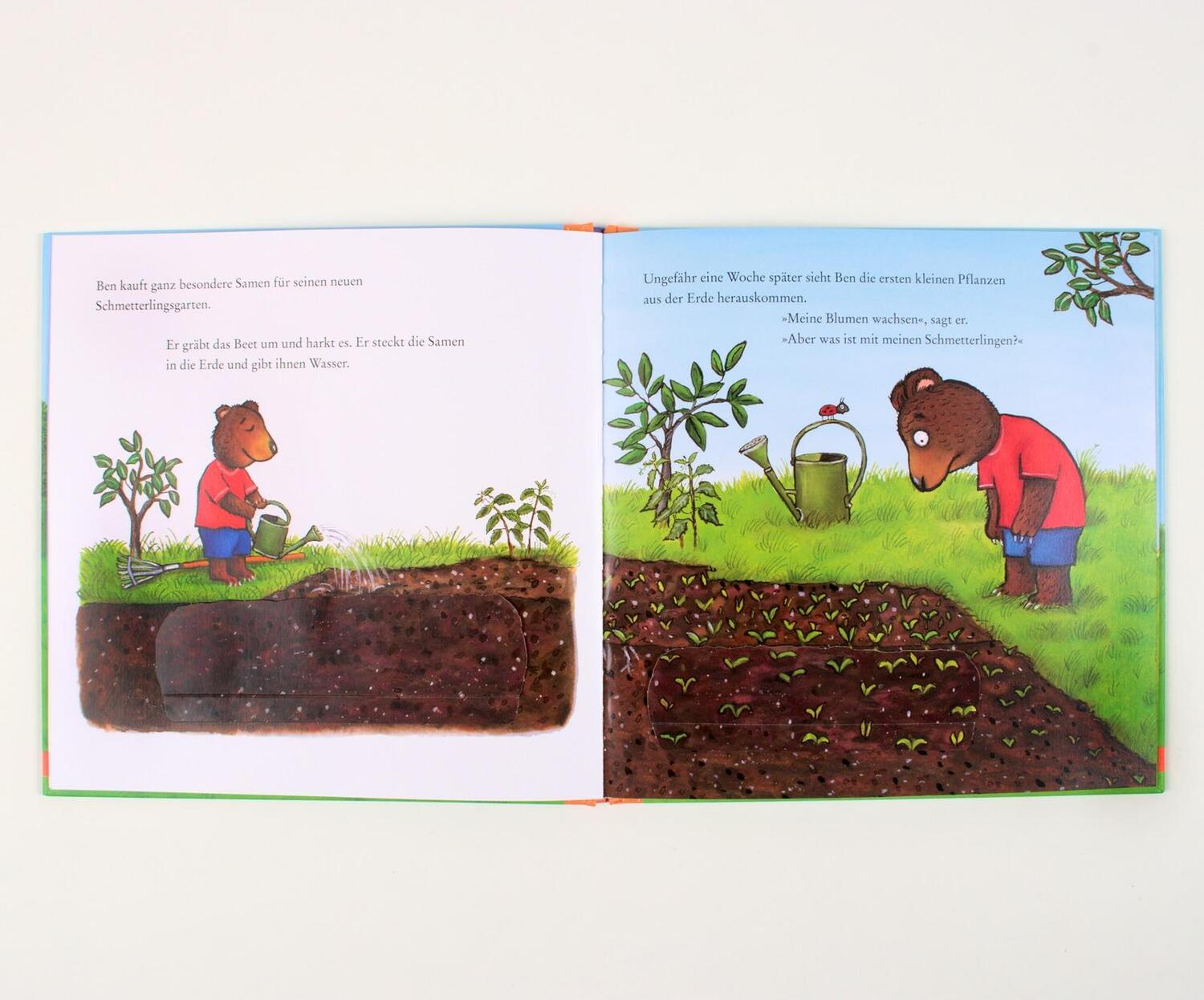 Bild: 9783407758880 | Ben pflanzt einen Schmetterlingsgarten | Axel Scheffler | Buch | 16 S.