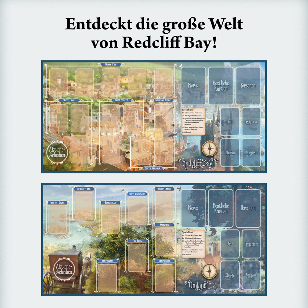 Bild: 4002051680459 | Redcliff Bay Mysteries | Martin Kallenborn | Spiel | Brettspiel | 2021