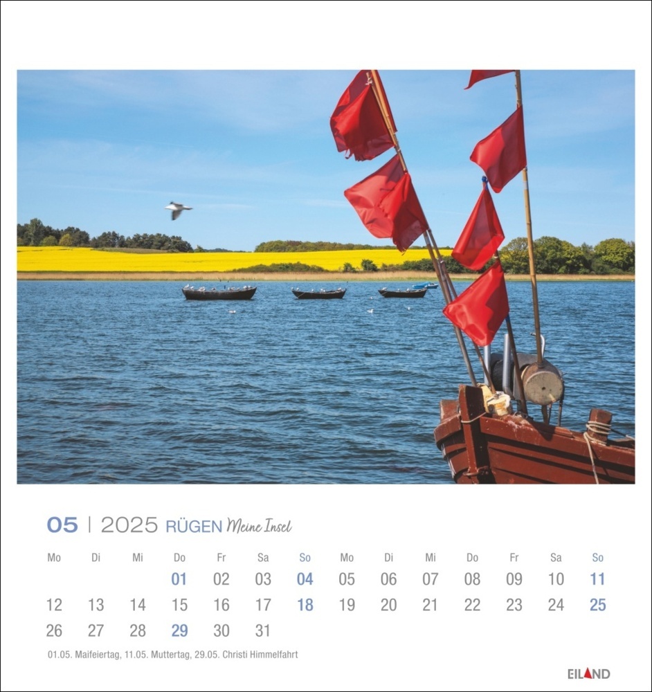 Bild: 9783964023360 | Rügen Postkartenkalender 2025 - Meine Insel | Kalender | Spiralbindung