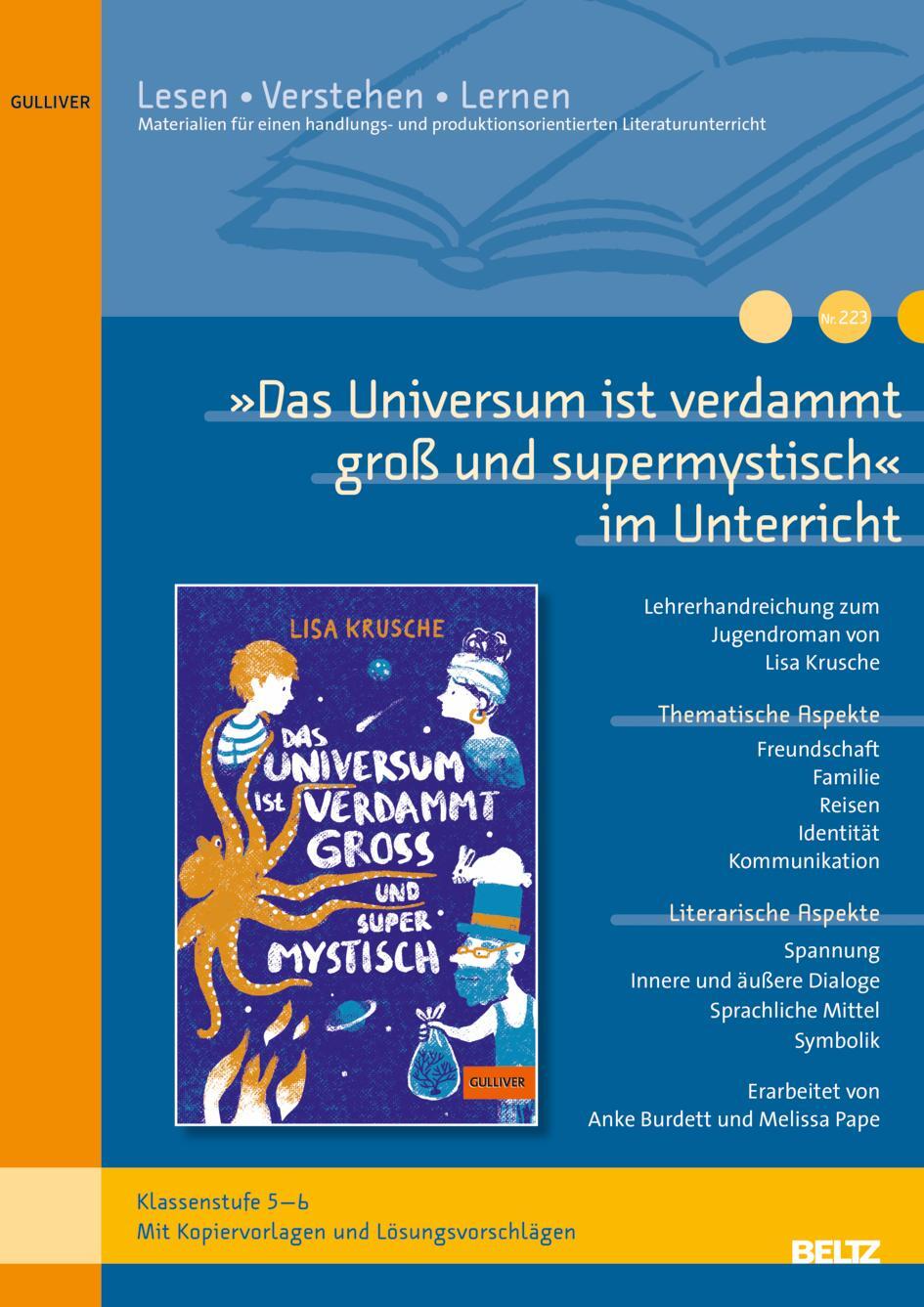 Cover: 9783407821638 | »Das Universum ist verdammt groß und supermystisch« im Unterricht