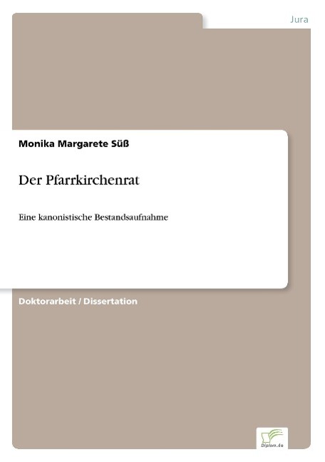 Cover: 9783838651408 | Der Pfarrkirchenrat | Eine kanonistische Bestandsaufnahme | Süß | Buch