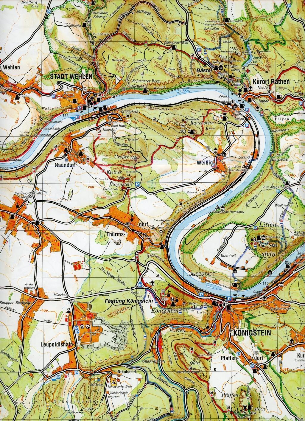 Bild: 9783910181311 | Große Karte der Sächsischen Schweiz 1:30000 | Rolf Böhm | (Land-)Karte