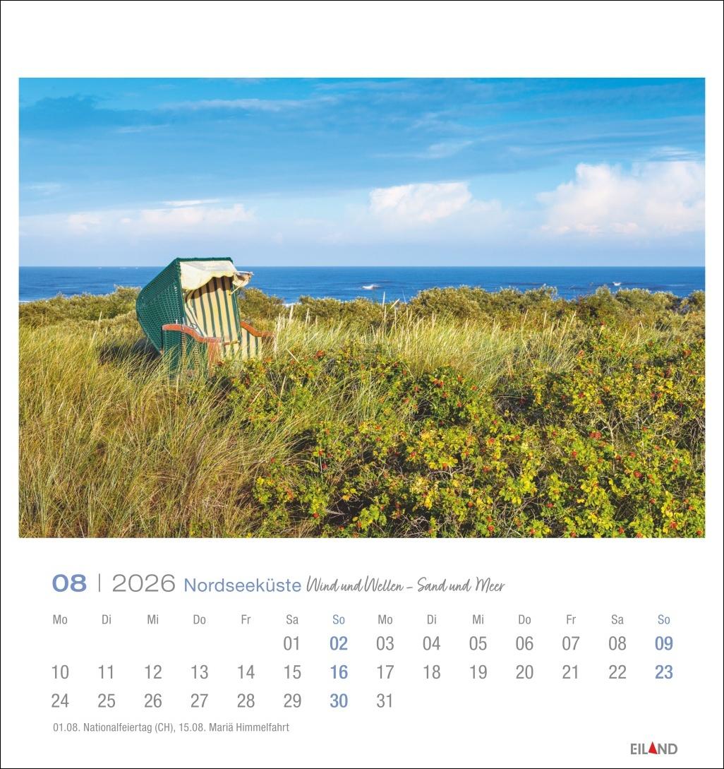 Bild: 9783964023773 | Nordseeküste Postkartenkalender 2026 - Wind und Wellen - Sand und Meer