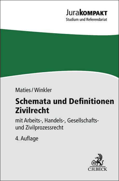 Cover: 9783406824043 | Schemata und Definitionen Zivilrecht | Martin Maties (u. a.) | Buch