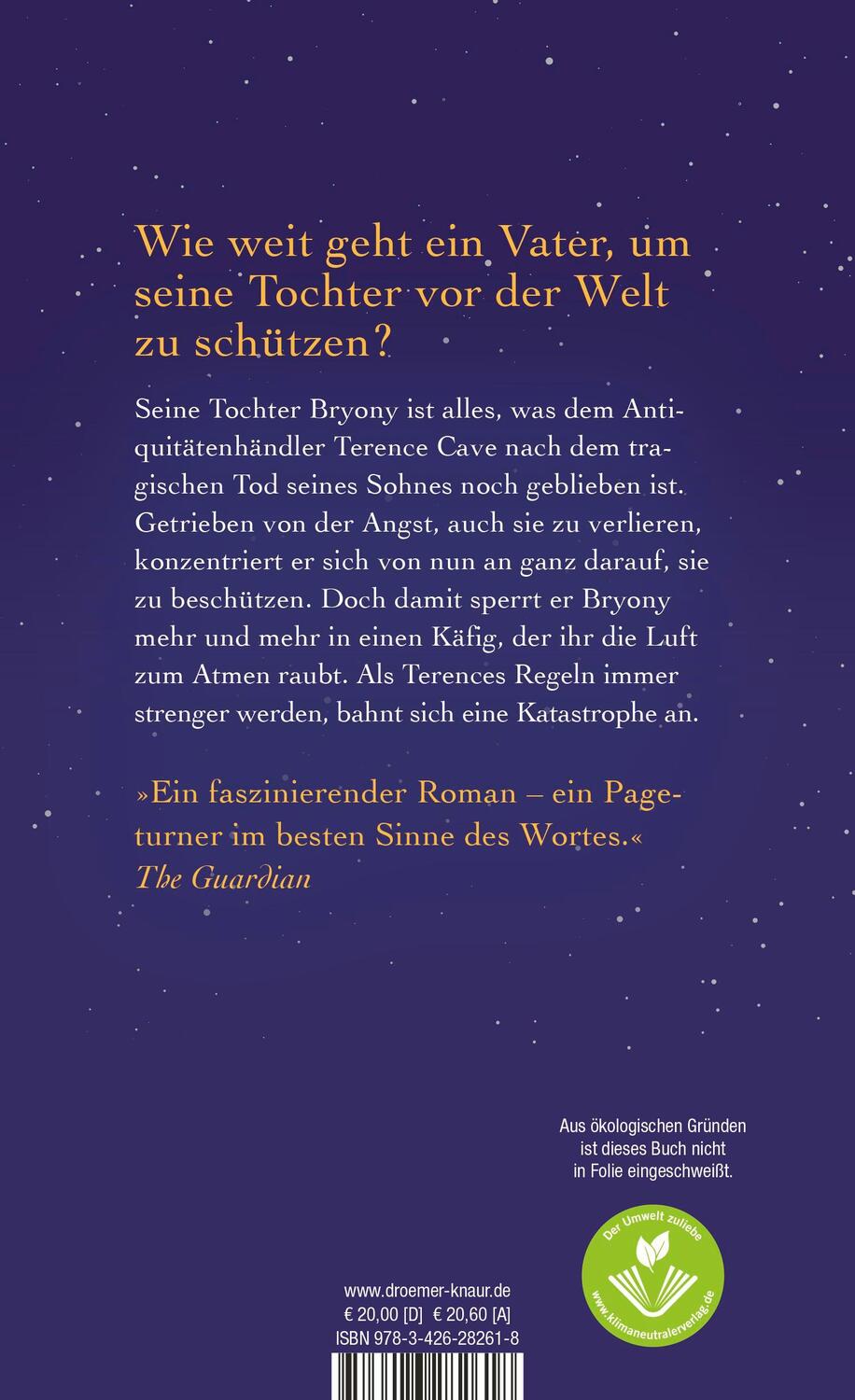 Rückseite: 9783426282618 | Der fürsorgliche Mr Cave | Roman | Matt Haig | Buch | 256 S. | Deutsch