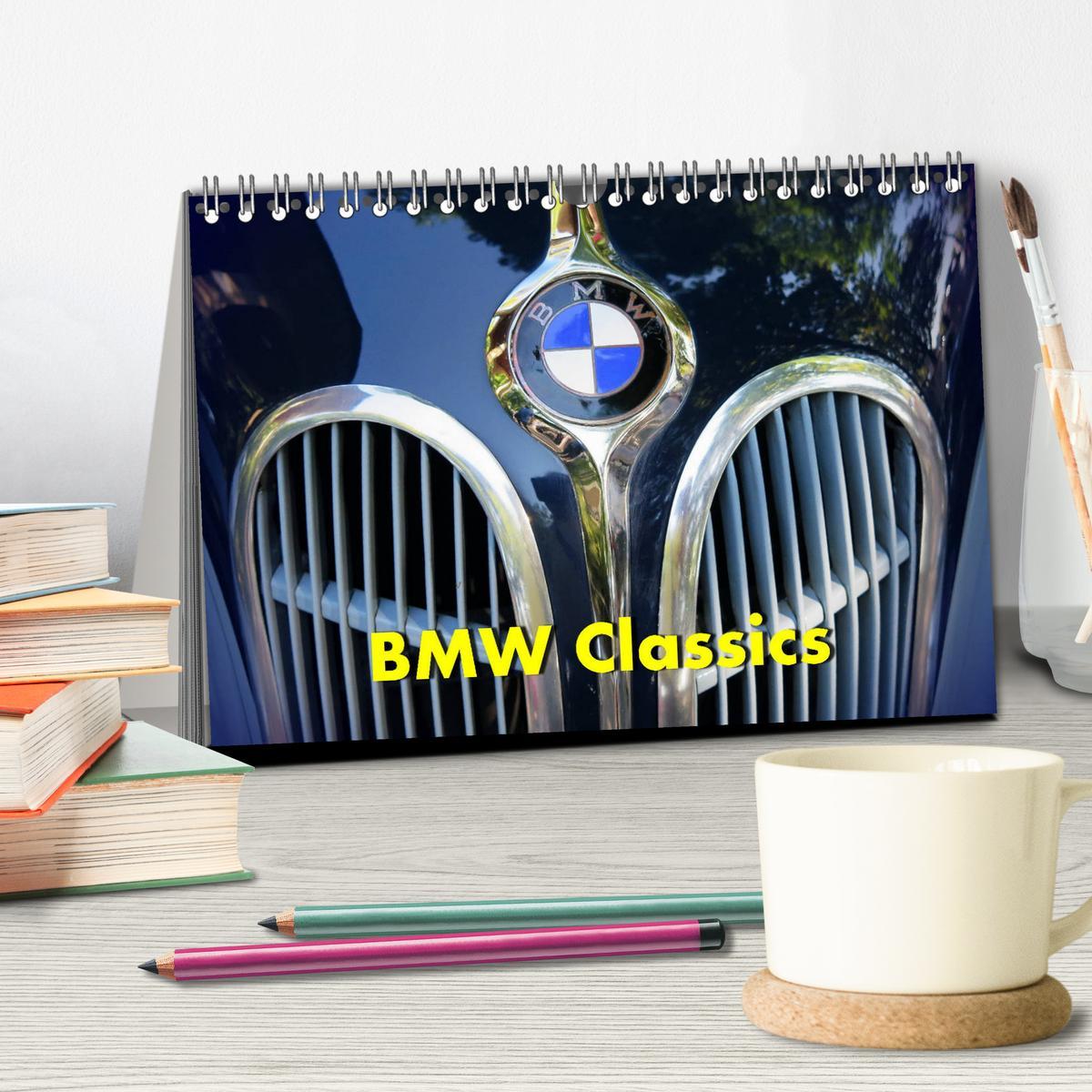 Bild: 9783435129034 | BMW Classics (Tischkalender 2025 DIN A5 quer), CALVENDO Monatskalender