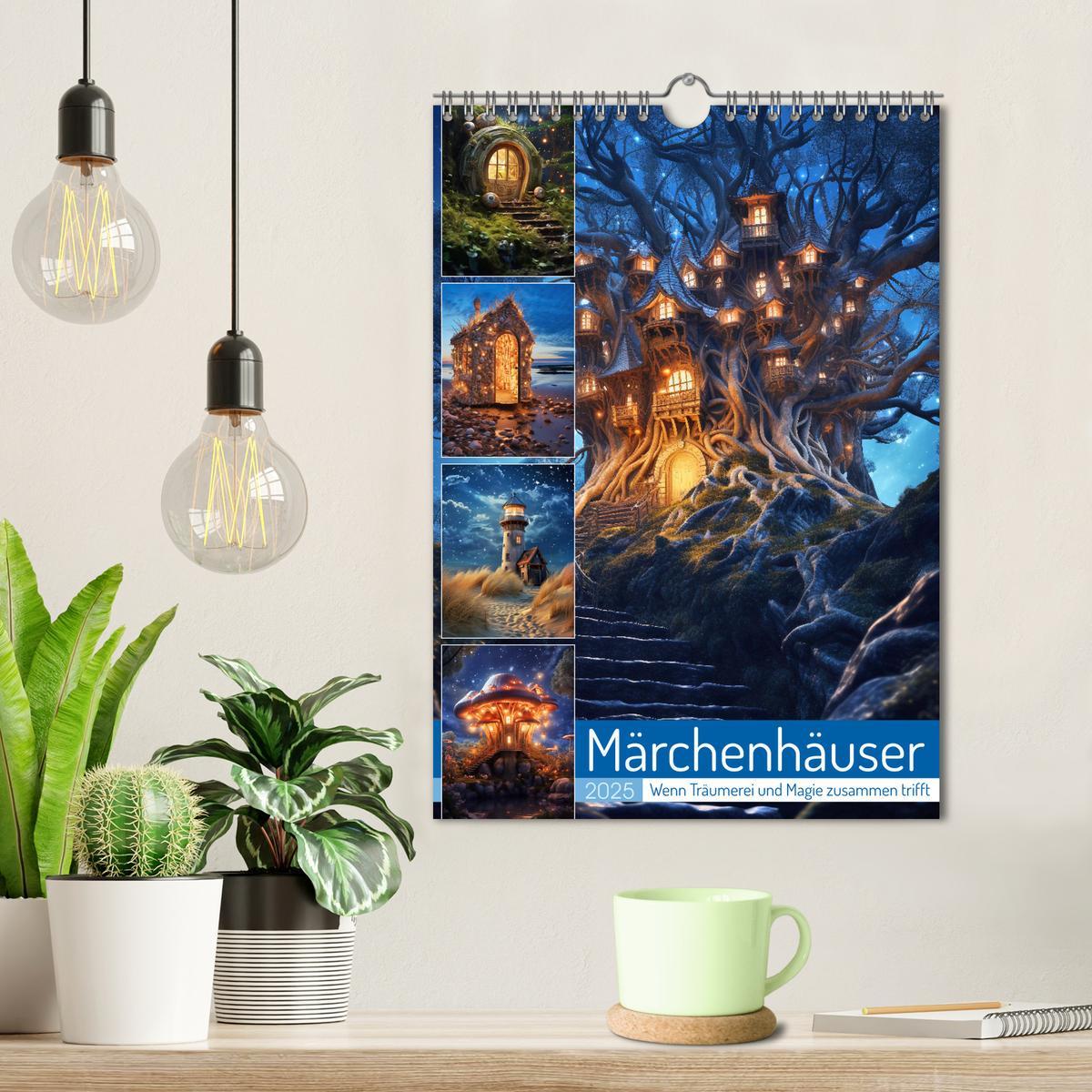 Bild: 9783435853984 | Märchenhäuser (Wandkalender 2025 DIN A4 hoch), CALVENDO Monatskalender