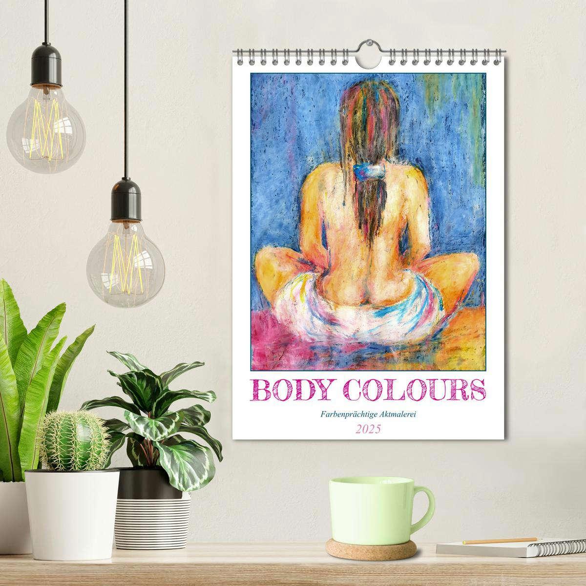 Bild: 9783435856565 | Body Colours - Farbenprächtige Aktmalerei (Wandkalender 2025 DIN A4...