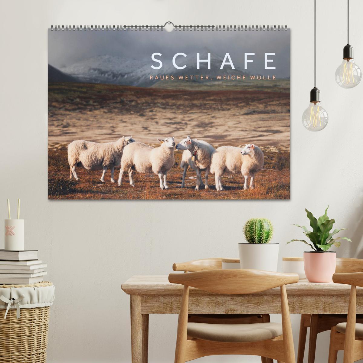 Bild: 9783435184422 | Schafe - Raues Wetter, weiche Wolle (Wandkalender 2025 DIN A2...