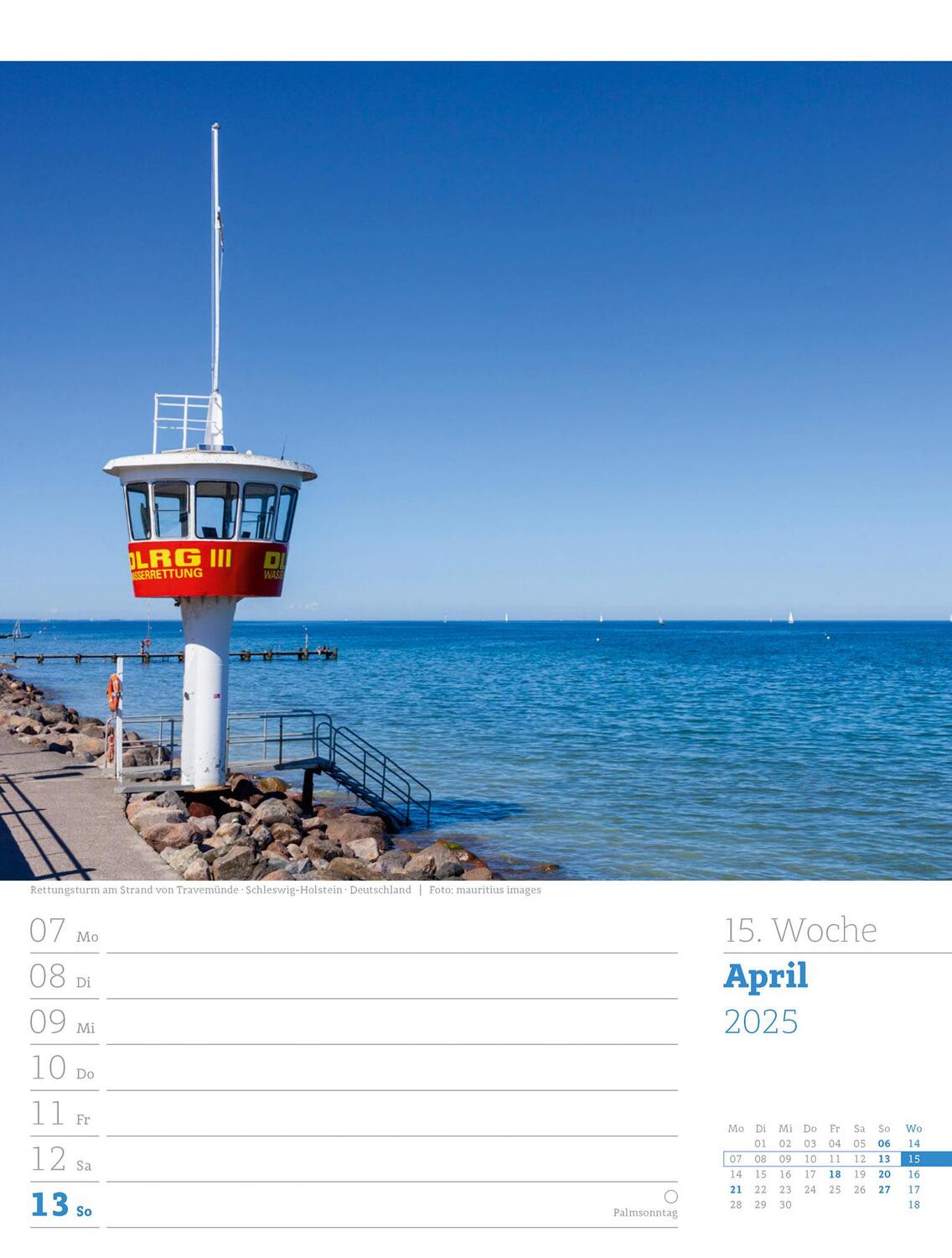 Bild: 9783838435039 | Am Meer - Wochenplaner Kalender 2025 | Ackermann Kunstverlag | 56 S.